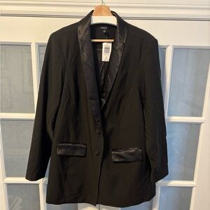 Torrid Satin Trim Blazer